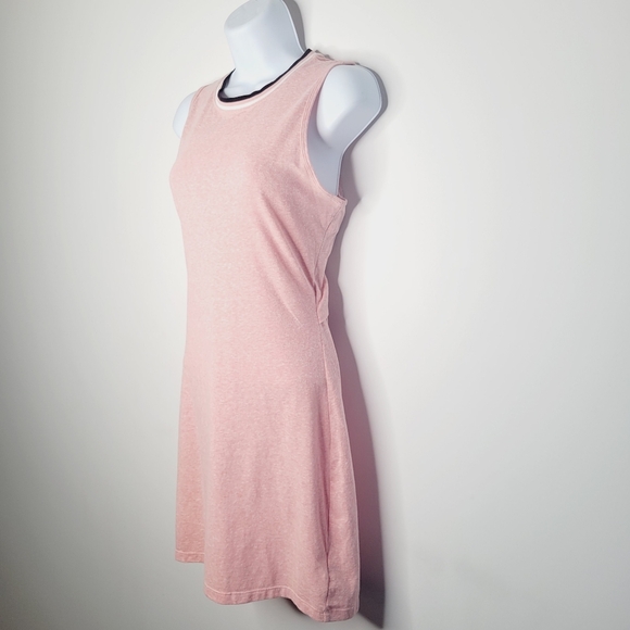 SOLD Lole Open Back Crew Neck Casual Cotton Summer Dress - Picture 4 of 7